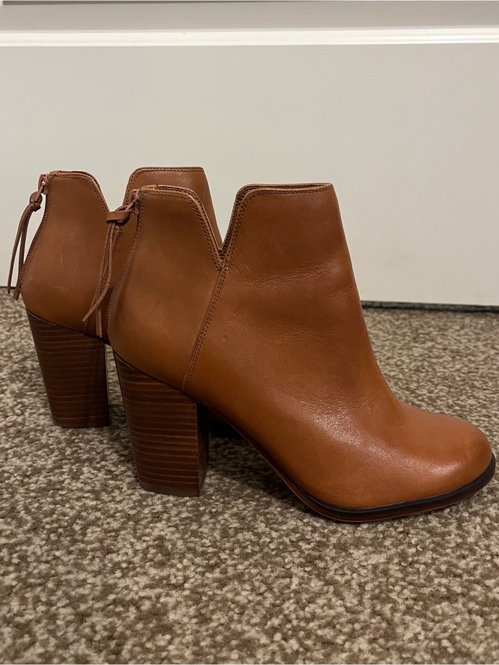 ALDO Brown Leather Booties Women’s Size 6